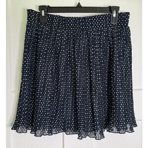 Pins and Needles Navy White Polka Dot Mini Skirt Size‎ MEDIUM
